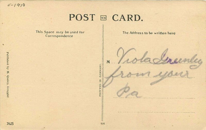 C-1910 Public School Lake Andres South Dakota Qualey Postcard 21-2492