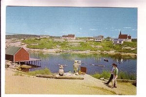 Artitsts Painting at Peggy's Cove, Nova Scotia