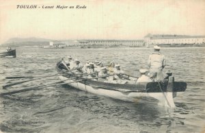 Toulon Canot Major en Rade Marines Navy Vintage Postcard 07.53