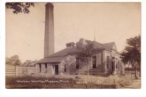 Real Photo, Water Works, Mason, Michigan, Used 1918