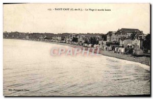 Postcard Old St Cast La Plage Maree Haute