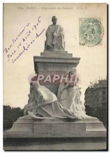 Old Postcard Paris Pasteur Monument