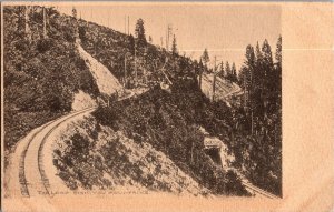 View of the Loop Siskiyou Mountains Railroad OR UDB Vintage Postcard K43