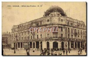 Old Postcard Hotel des Postes Lille