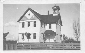 J59/ Sidnaw Michigan RPPC Postcard c1910 Public School Building 221