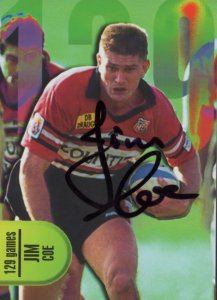 Jim Coe Counties Manakau New Zealand Rugby Hand Signed Card Photo