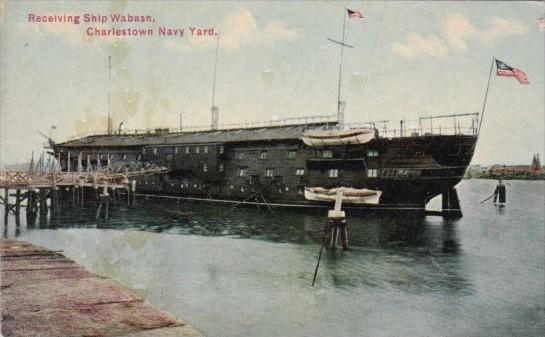 Receiving Ship Wabash Charlestown Navy Yard Boston 