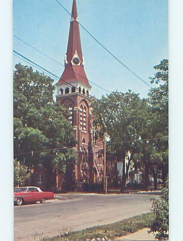 Unused Pre-1980 CONGREGATIONAL CHURCH Almont Michigan MI A7923