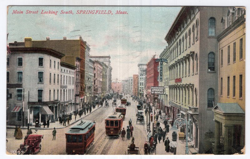 Springfield, Mass, Main Street Looking South