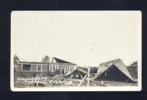 RPPC GREENSBURG KANSAS 1923 TORNADO DAMAGE DISASTER REAL PHOTO POSTCARD OLD