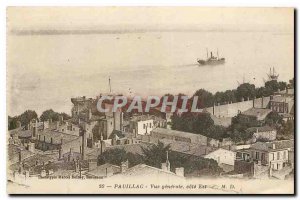 Old Postcard Pauillac General view East Coast