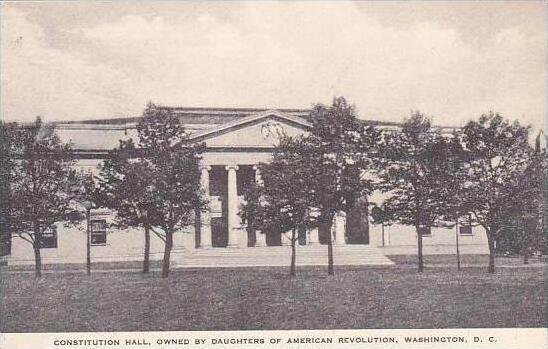 Washington DC Constitution Hall Owned By Daughters Of American Revolution Alb...