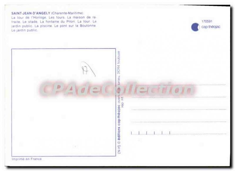 Modern Postcard Saint Jean D'Angely various views