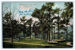 1919 Trophy Point War Relics US Military Academy Canon West Point NY Postcard