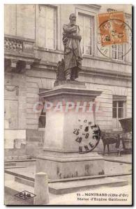 Old Postcard Montbard Statue of William Eugene