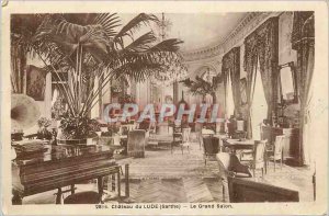 Old Postcard Chateau du Lude (Sarthe) The Grand Salon