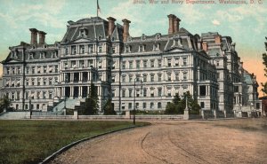 Vintage Postcard State War & Navy Departments Building Landmark Washington D.C.