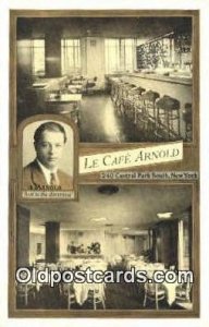 La Cafe Arnold, Restaurant, New York City, NYC USA Unused 