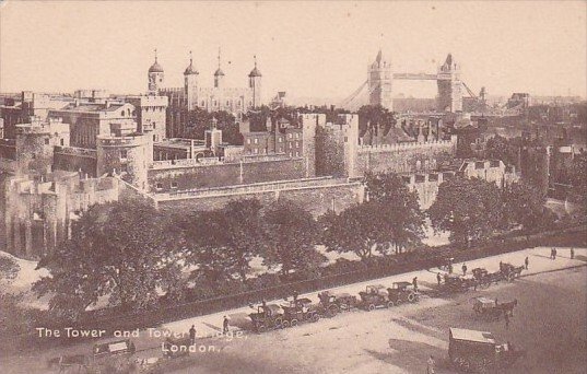 England London The Tower and Tower Bridge