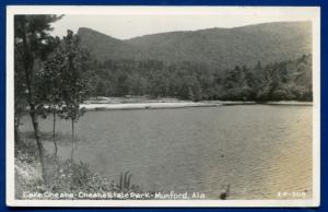 Munford Alabama al Lake Cheaha State Park Real Photo Postcard RPPC