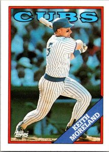 1988 Topps Baseball Card Keith Moreland Chicago Cubs sk21061