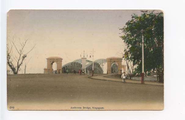 Singapore Anderson Bridge China  Postcard