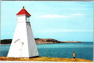 Postcard LIGHTHOUSE SCENE Cape Breton Nova Scotia NS AK1321