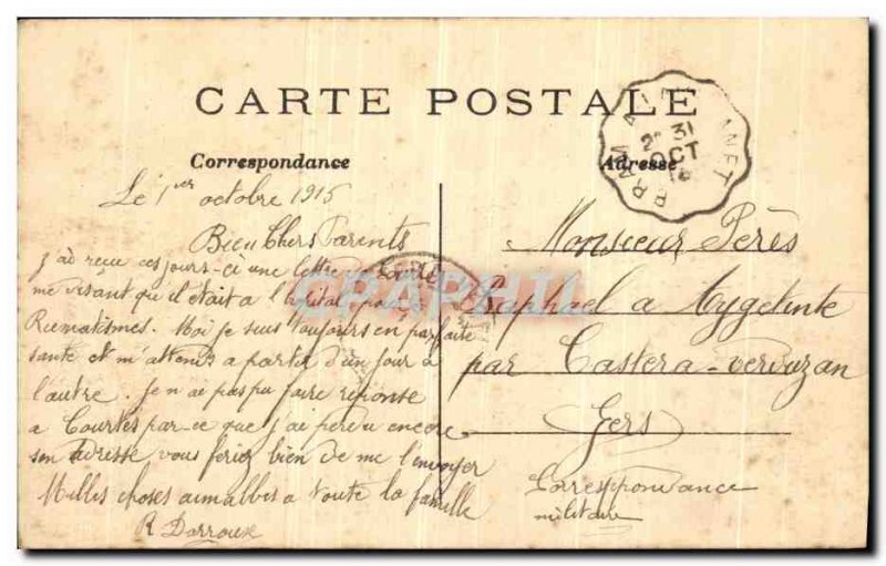 Old Postcard Paris Porte St Martin