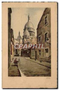 Paris Old Postcard Sacre Coeur Basilica Montmartre