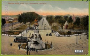38900 - ARGENTINA - VINTAGE POSTCARD -  Buenos Aires, Plaza Italia - 1910