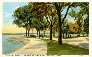 CT - Bridgeport. Sea Side Park, Promenade Along Watrfront