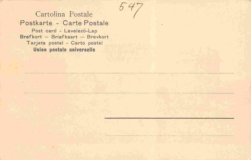 Porta Saragozza Bologna Italy 1905c postcard