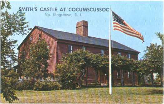 Smith's Castle at Cocumscussoc, No. Kingstown Rhode Island RI, Chrome