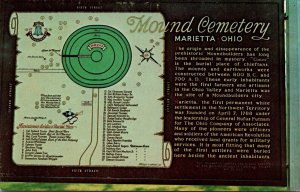 Ohio Marietta Mound Cemetery Historical Marker