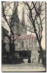 Old Postcard The Delivrande La Chapelle and The Court Of The Holy Family Fema...