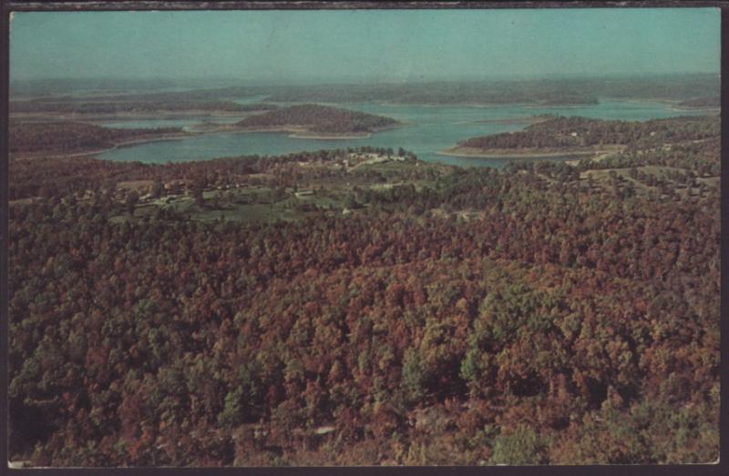 Bird's Eye View,Bull Mountain,Bull Shoals,AR Postcard BIN