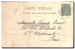 Postcard Old Woman Tennis games