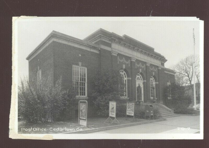 RPPC CEDARTOWN GEORGIA UNITED STATES POST OFFICE VINTAGE POSTCARD REAL PHOTO