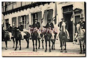 Old Postcard Mountaineering Pyrenees Central Luchon Guides horse Raiments Fol...