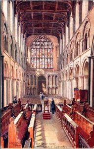 Postcard ENG Kent Tuck 7024 Rochester Cathedral   The Nave, West