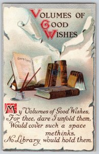 Postcard Volume of Good Wishes - Books & Pens