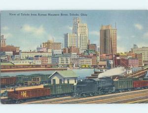 Linen PANORAMIC VIEW Toledo Ohio OH hp4676