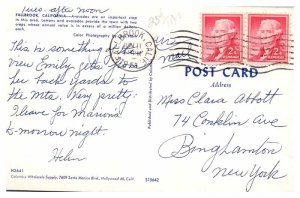 Postcard FARM SCENE Fallbrook California CA AU0543