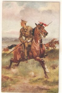 Harre Payne. 21st Lancers. Scouting. Horses Tuck Oilette PC # 6635