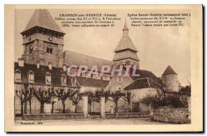 Postcard Old Chamron on Voueize Creuse Church Sainte Valerie monument hist