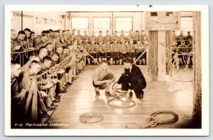 Farragut Idaho~USNTS United States Navy Seamen Marlinspike Instruction~RPPC 1950