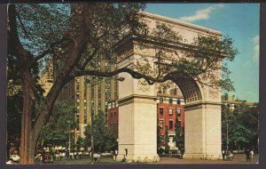 NEW YORK CITY Washington Square showing N.Y. University in Background - Chrome