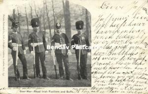 BOER WAR, Royal Irish Fusiliers and Buffs, Uniform (1901) 