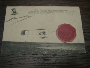 Aviation Postcard UnUsed French France 1910 Rouen Biplane Farman