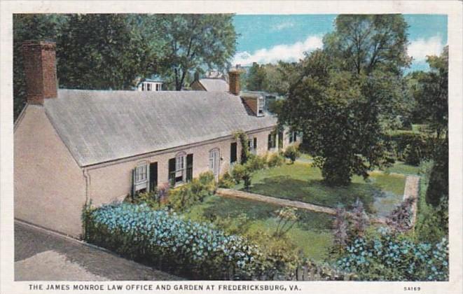 Virginia Fredericksburg The James Monroe Law Office and Garden Curteich